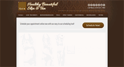 Desktop Screenshot of healthybeautifulskinandtan.com