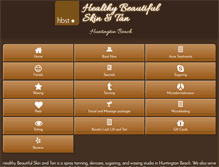 Tablet Screenshot of healthybeautifulskinandtan.com